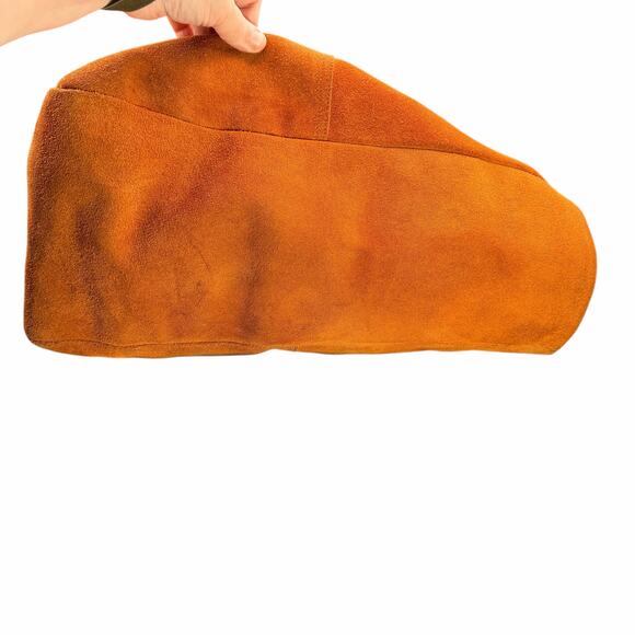 Vintage L.L.Bean Suede Tote Bag Brown XL 1980s Made in USA rare hard to find - Picture 10 of 16